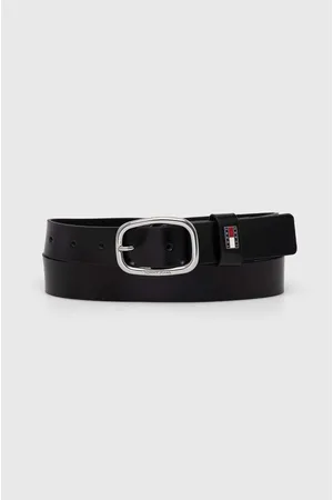 Tommy Hilfiger Pasek skórzany damski kolor AW0AW15836