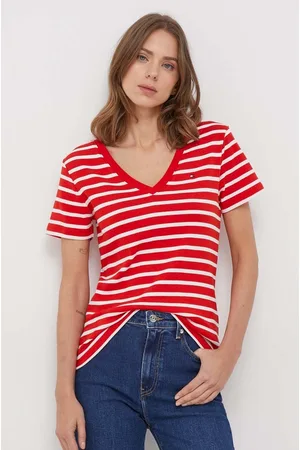 Tommy Hilfiger T-shirt bawełniany damski kolor WW0WW40584