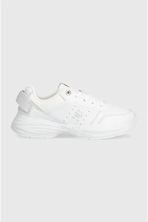 Tommy Hilfiger Sneakersy skórzane TECH HEEL RUNNER kolor FW0FW07701