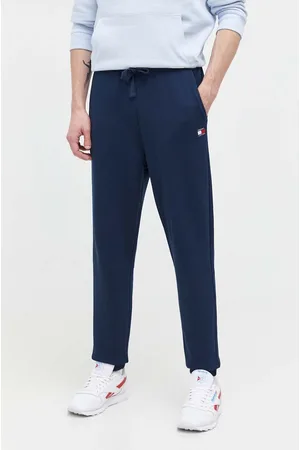 Tommy Hilfiger Spodnie dresowe bawełniane kolor gładkie DM0DM18355