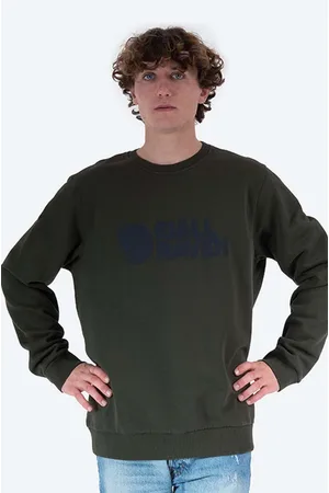 Fjällräven Bluza bawełniana Logo Sweater męska kolor F84142