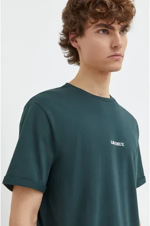 Les Deux T-shirt bawełniany męski kolor z nadrukiem LDM101170