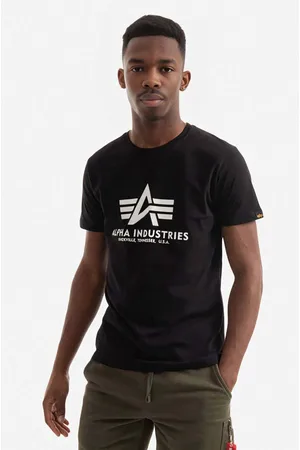 Alpha Industries T-shirt bawełniany Basic T-Shirt kolor z nadrukiem 100501.03