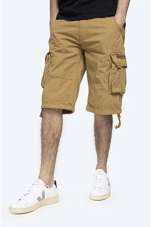 Alpha Industries Szorty bawełniane Jet Short kolor 191200.13-BRAZOWY