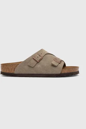 Birkenstock Klapki zamszowe Zürich damskie kolor 50463