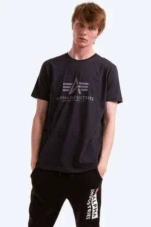 Alpha Industries T-shirt bawełniany Basic T-Shirt kolor z nadrukiem 100501.07