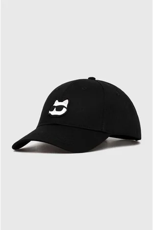 Karl Lagerfeld Czapka z daszkiem bawełniana kolor z aplikacją