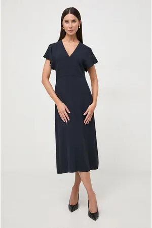 HUGO BOSS Sukienka kolor midi prosta 50488660
