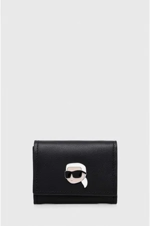 Karl Lagerfeld Portfel skórzany damski kolor