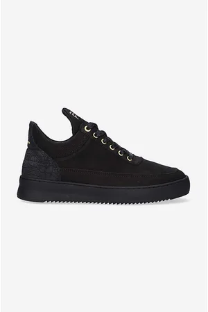 Filling pieces Sneakersy skórzane Low Top Ripple Ceres 25127261847 kolor 25127261847-BLACK