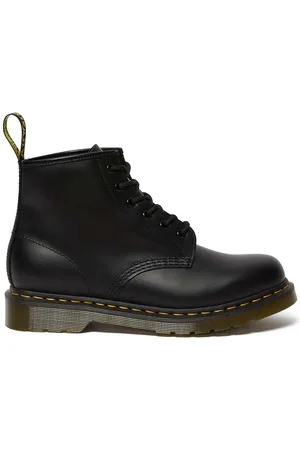 Dr. Martens Workery skórzane 101 Yellow Stitch kolor na płaskim obcasie DM26230001