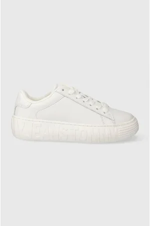 Tommy Hilfiger Sneakersy skórzane TJW LEATHER CUPSOLE ESS kolor EN0EN02507