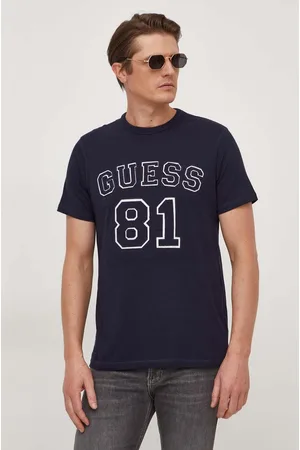 Guess T-shirt bawełniany męski kolor z aplikacją M4RI22 K8FQ4