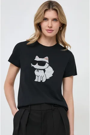 Karl Lagerfeld T-shirt bawełniany kolor