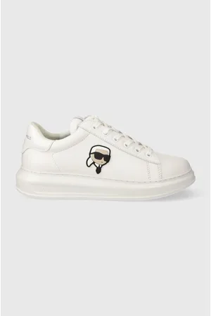 Karl Lagerfeld Sneakersy skórzane KAPRI MENS kolor KL52530N