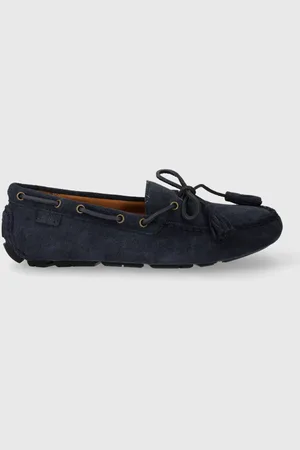 Ralph Lauren Mokasyny zamszowe Anders Tie męskie kolor 803916580003