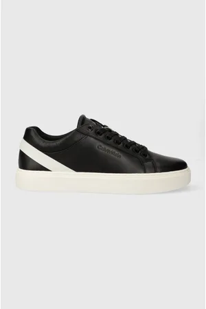 Calvin Klein Sneakersy skórzane LOW TOP LACE UP ARCHIVE STRIPE kolor HM0HM01292