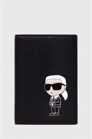 Karl Lagerfeld Portfel skórzany damski kolor