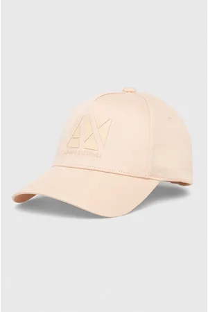 Armani Exchange Czapka z daszkiem bawełniana kolor z aplikacją 944200 4R100