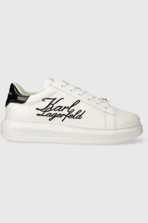 Karl Lagerfeld Sneakersy skórzane KAPRI MENS kolor KL52510S