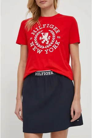 Tommy Hilfiger Spódnica kolor mini prosta WW0WW40515