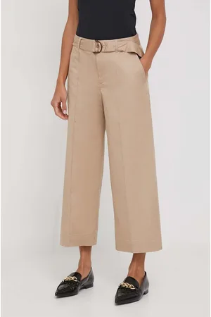 Ralph Lauren Spodnie damskie kolor szerokie high waist