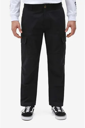 Dickies Spodnie bawełniane kolor w fasonie cargo DK0A4XDUBLK-BLACK