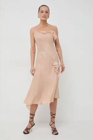 Victoria Beckham Sukienka kolor midi rozkloszowana 1124WDR005220A