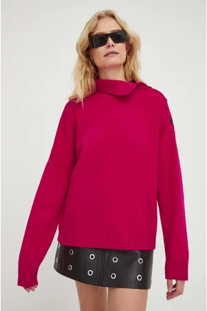The Kooples Sweter wełniany kolor z półgolfem