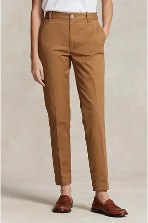 Ralph Lauren Spodnie damskie kolor proste high waist
