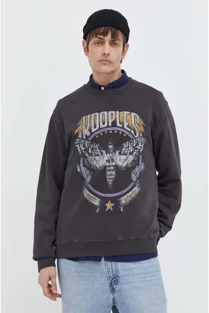 The Kooples Bluza bawełniana męska kolor z nadrukiem HSWE28004K