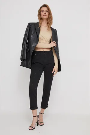 Pepe Jeans Jeansy TAPERED JEANS HW SPARKLE damskie high waist PL204603