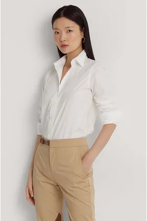 Ralph Lauren Koszula 200684553001 damska kolor regular z kołnierzykiem klasycznym