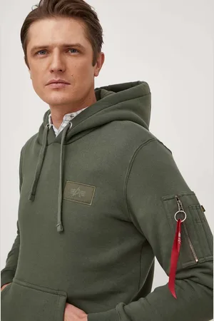 Alpha Industries Bluza męska kolor z kapturem