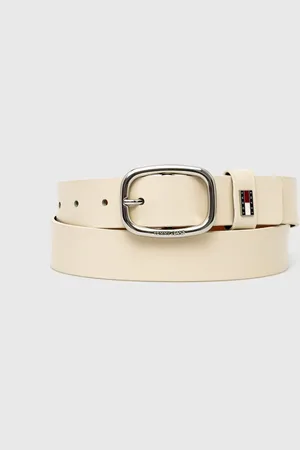 Tommy Hilfiger Pasek skórzany damski kolor AW0AW15836