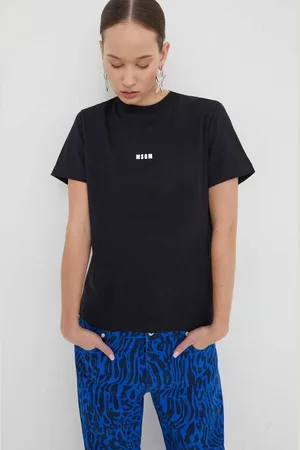 Msgm T-shirt bawełniany damski kolor