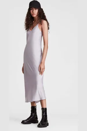 AllSaints Sukienka i sweter HERA DRESS kolor maxi prosta WD199S