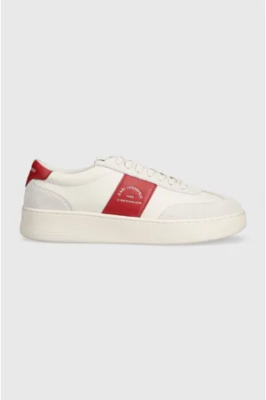 Karl Lagerfeld Sneakersy skórzane KOURT III kolor KL51524