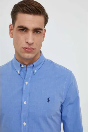 Ralph Lauren Koszula męska kolor slim z kołnierzykiem button-down