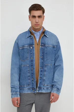 Pepe Jeans Kurtka jeansowa YOUNG WORK męska kolor przejściowa PM402884