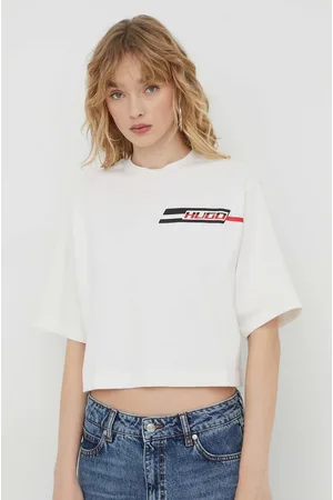 HUGO BOSS T-shirt bawełniany damski kolor