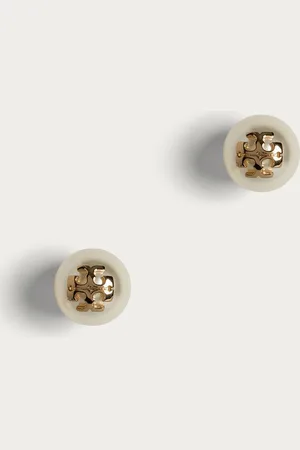 Tory Burch Kolczyki KIRA PEARL STUD 18151.110