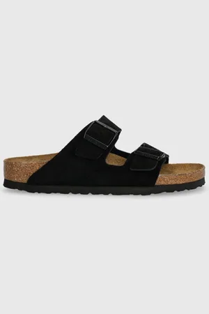 Birkenstock Klapki zamszowe Arizona damskie kolor 1027164