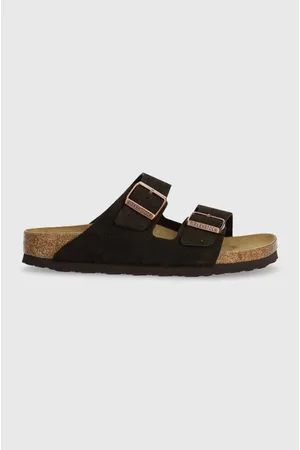 Birkenstock Klapki zamszowe Arizona damskie kolor 1027083