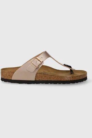 Birkenstock Japonki Gizeh damskie kolor na płaskim obcasie 1023943
