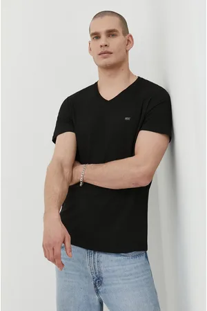 Diesel T-shirt bawełniany 3-pack męski kolor gładki