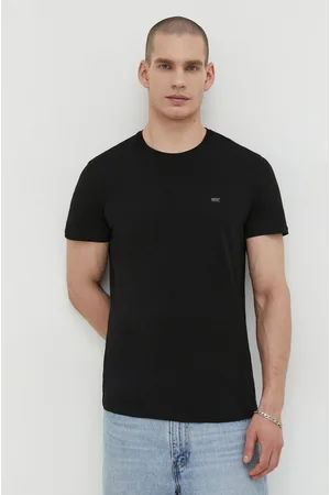 Diesel T-shirt bawełniany 3-pack męski kolor gładki