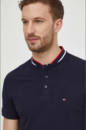 Tommy Hilfiger Polo męski kolor gładki MW0MW34752