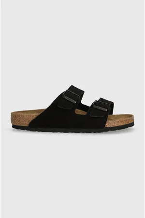 Birkenstock Klapki zamszowe Arizona męskie kolor 1027152