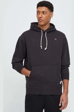 PUMA Bluza bawełniana MMQ męska kolor z kapturem melanżowa 624011
